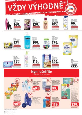 akční leták dm drogerie 11.7.2018-7.8.2018