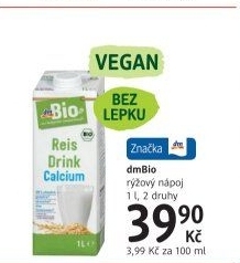 Nápoj rýžový dm Bio