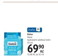 Krém pleťový hydratační Aqua Balea