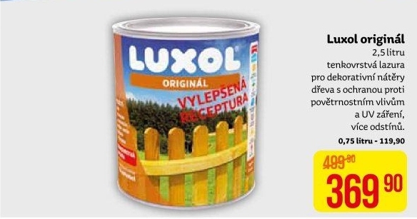 Lazura na dřevo Luxol