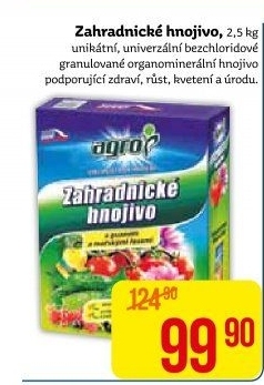 Zahradnické hnojivo Agro