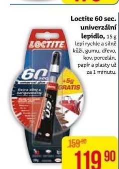 Vteřinové lepidlo Loctite