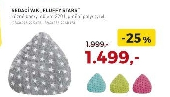 Sedací vak FLUFFY STARS