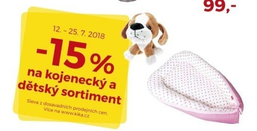 15 % kojenecký a dětský sortiment