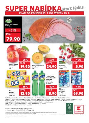 akční leták Kaufland 19.7.2018-25.7.2018