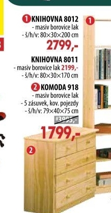 Knihovna 8012 lakovaná