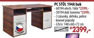 Stůl na počítač 194 buk