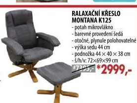 Relaxační křeslo MONTANA K125