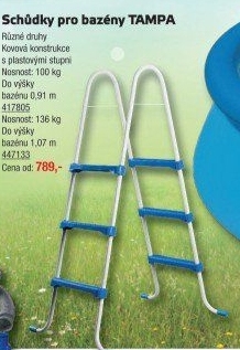 Schůdky k bazénu Tampa Marimex