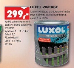 Lazura na dřevo Luxol
