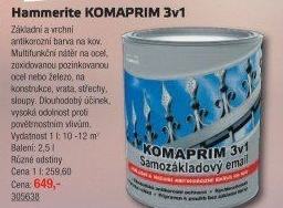 Barva Komaprim 3v1 Hammerite