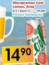 Pivo ochucené Staropramen Cool