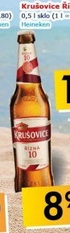 Pivo světlé výčepní Řízná 10° Krušovice