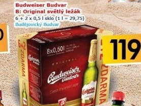 Pivo světlý ležák B: Original Budweiser Budvar