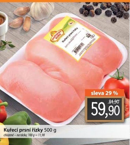 Kuřecí prsní řízky Vodňanské kuře