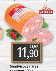 Nářez sendvičový se sýrem Váhala