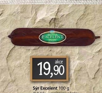 Sýr tavený uzený Excelent 45% Moravia
