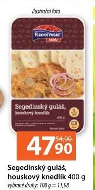 Segedínský guláš s houskovým knedlíkem Vltavotýnské lahůdky