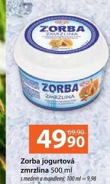 Jogurtová zmrzlina v kelímku Zorba