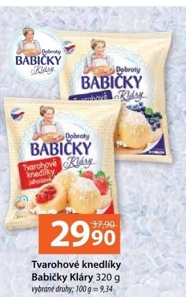 Knedlíky tvarohové mražené Dobroty babičky Kláry