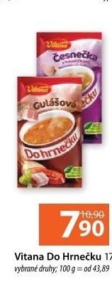 Instantní polévka do hrnečku Vitana