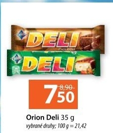 Tyčinka Deli Orion