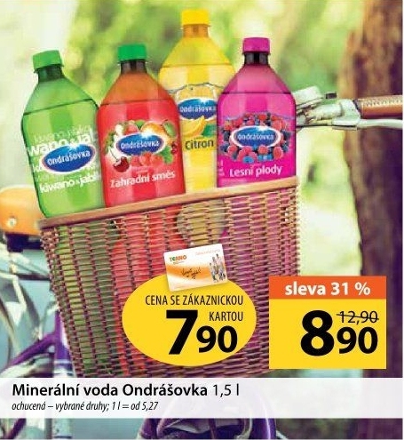 Voda ochucená Ondrášovka