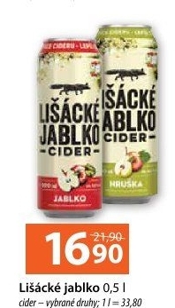 Cider Lišácké jablko Heineken