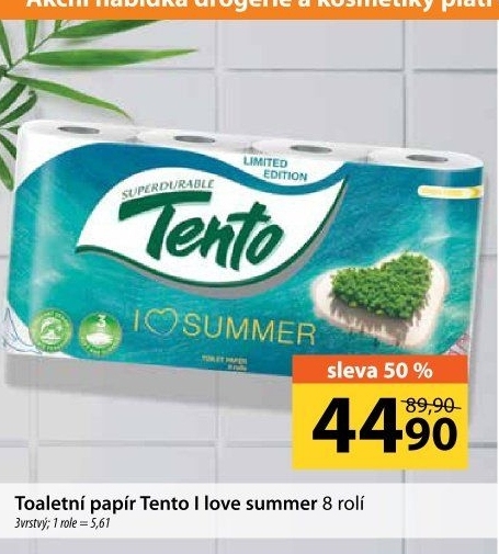 Toaletní papír 3vrstvý Tento