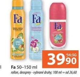 Deodorant kuličkový roll-on Fa