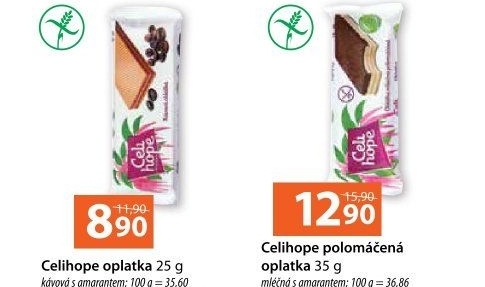 Oplatky bez lepku Celi Hope
