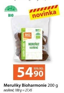 Sušené meruňky Bio Harmonie