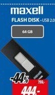 USB FD 64GB 2.0 Messenger black MAXELL