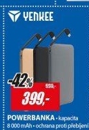 YPB 0180BK Power bank 8000mAh YENKEE