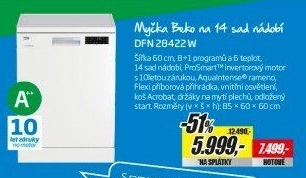 DFN 28422W MYČKA 60CMBEKO