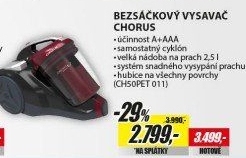 CH50PET 011 BEZSÁČKOVÝ VYSAVAČHOOVER