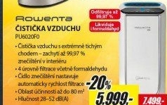 PU6020F0 ČISTIČKA VZDUCHUROWENTA