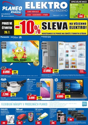 akční leták Planeo Elektro 18.7.2018-24.7.2018