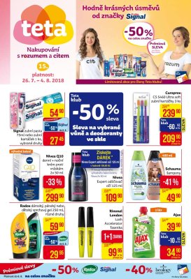 akční leták Teta drogerie 26.7.2018-4.8.2018