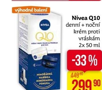 Balení krém denní a noční proti vráskám Q10 Nivea