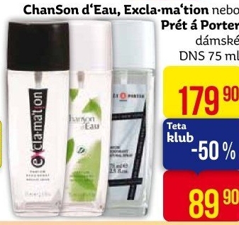 Deodorant parfémovaný Chanson