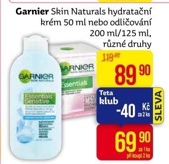 Odličovače Essentials Garnier