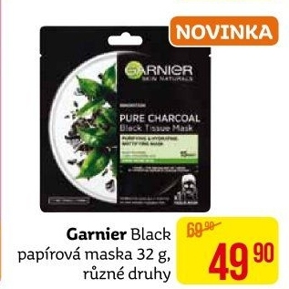 Textilní pleťová maska Garnier