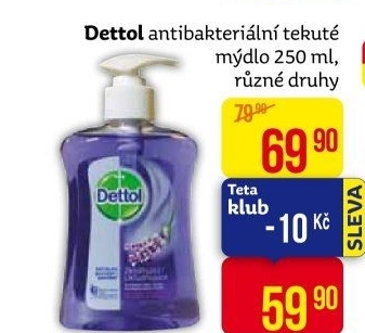 Tekuté mýdlo antibakteriální Dettol