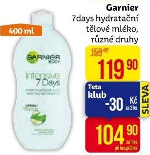 Tělové mléko Garnier