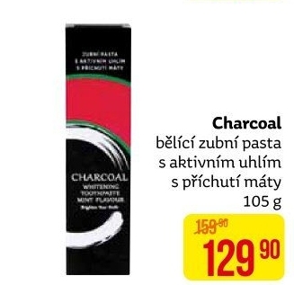 Pasta na zuby bělicí Charcoal
