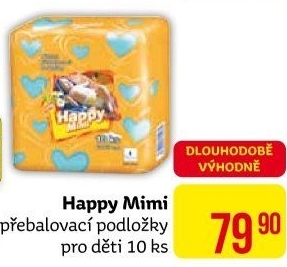 Podložky přebalovací Happy Mimi
