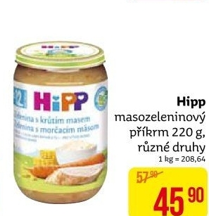 Příkrm masozeleninový Bio HiPP