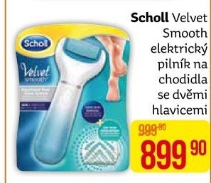 Pilník elektrický na chodidla Velvet smooth Scholl
