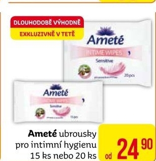 Ubrousky pro intimní hygienu Ameté